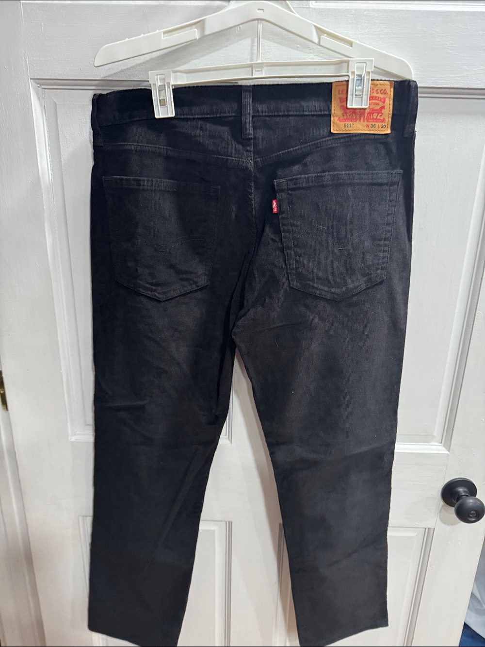 Levi's 511 Slim Fit Corduroy Jeans Black - W36 L30